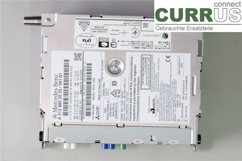 MB C-KLASS (W205)  14- Radio CD / Multimedia panel A2139009229 OM654.920