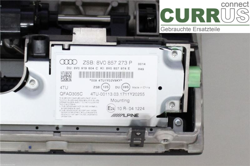 AUDI A3/S3 8V  13-20 Monitor 8V0857273P CZEA