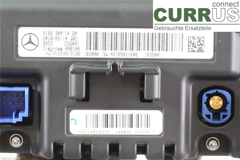 MB A-KLASS (W176)   13-18 Monitor A1669008222 M270.910