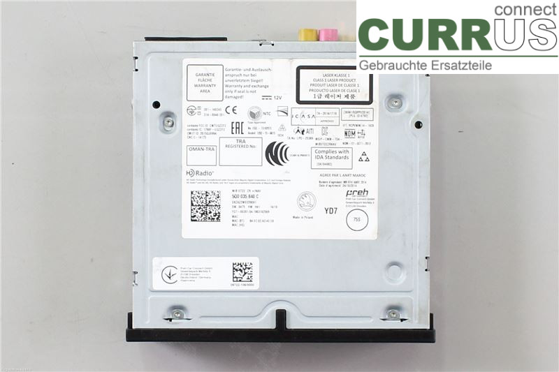 SKODA OCTAVIA  13-20 Radio CD / Multimedia panel 5Q0035840C DKRF