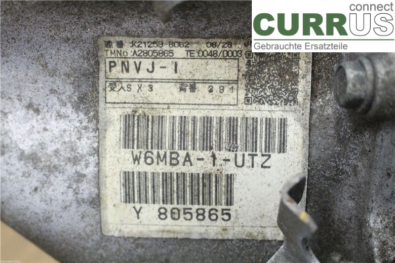 MITSUBISHI ASX 10-22 Gearbox (6-speed) 2500A392 4N13