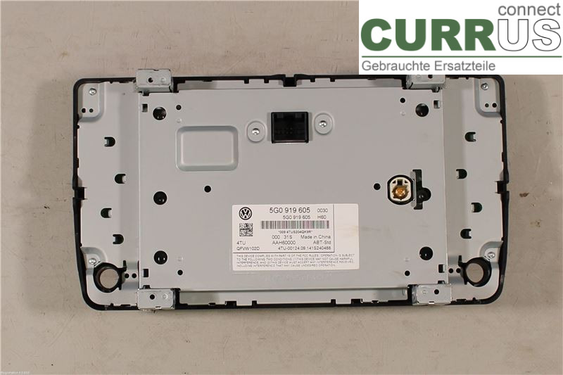 VW GOLF / E-GOLF VII   13-20 Radio CD / panneau multimédia 5G0919605 CJZA