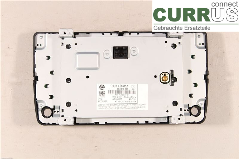 VW GOLF / E-GOLF VII   13-20 Radio CD / panneau multimédia 5G0919605 CJZA