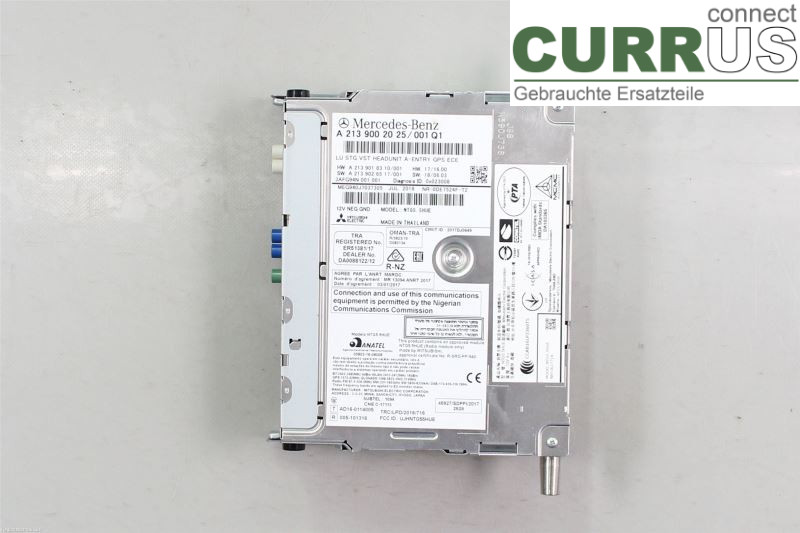 MB C-KLASS (W205)  14- Radio CD / Multimedia panel A2139002025 OM654.920
