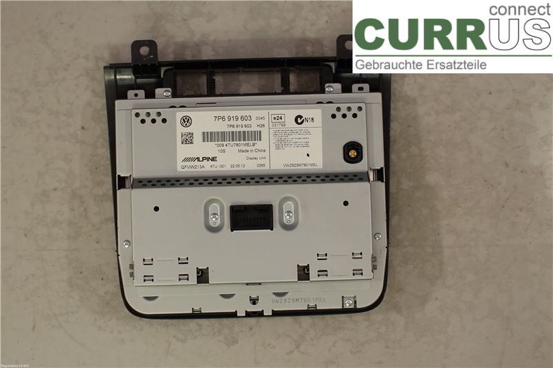 VW TOUAREG 7P  11-18 Radio CD /Multimediapanel 7P6919603X CKDA