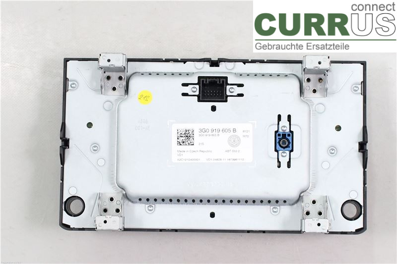 VW PASSAT 15-19 Radio CD / Multimedia panel 3G0919605B DFCA