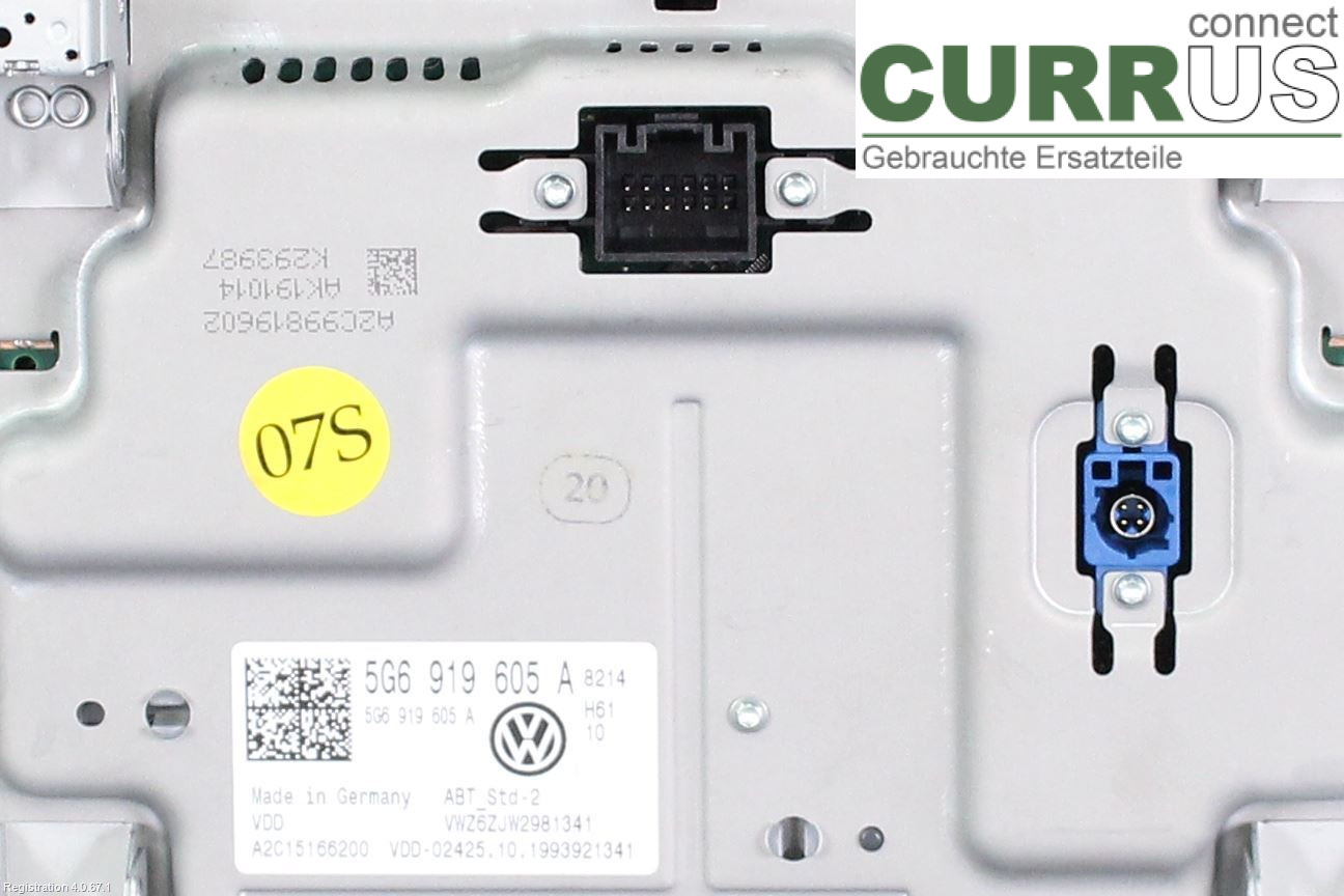 VW TIGUAN 16-24 Radio CD / Multimedia panel 5G6919605A DFHA