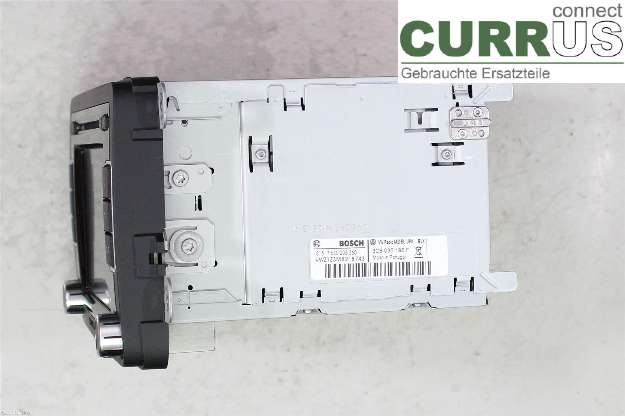 VW TIGUAN 07-16 Radio CD /Multimediapanel 3C8057195FX CFFB