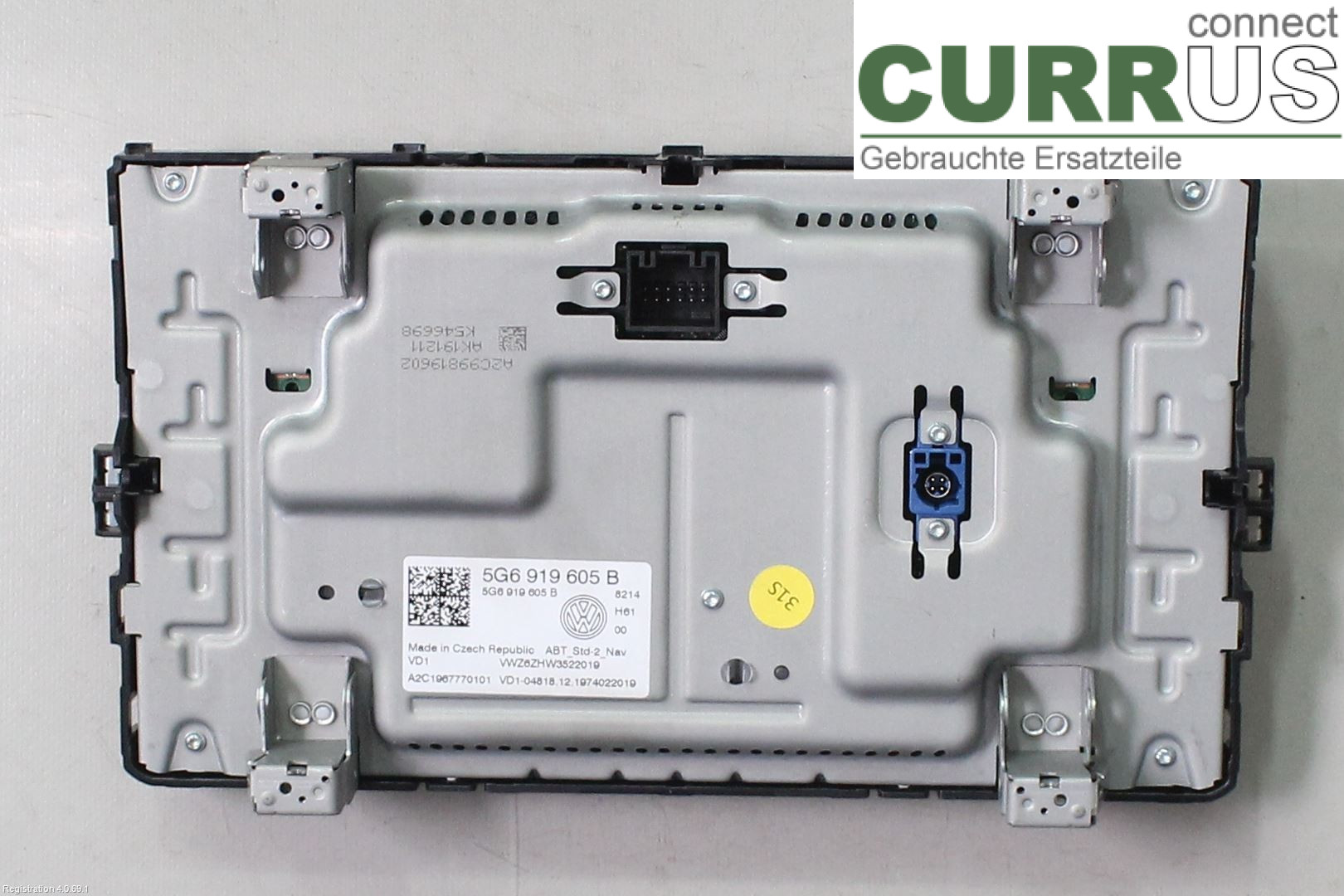 VW PASSAT  15-19 Radio CD / Multimedia panel 3G0919605B DPCA