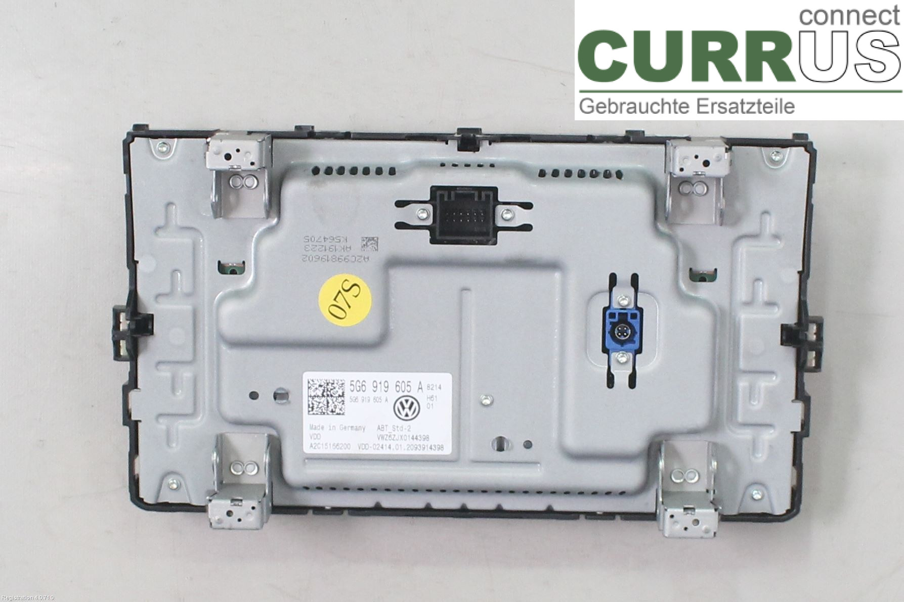 VW GOLF / E-GOLF VII   13-20 Radio CD / panneau multimédia 5G6919605A DPCA