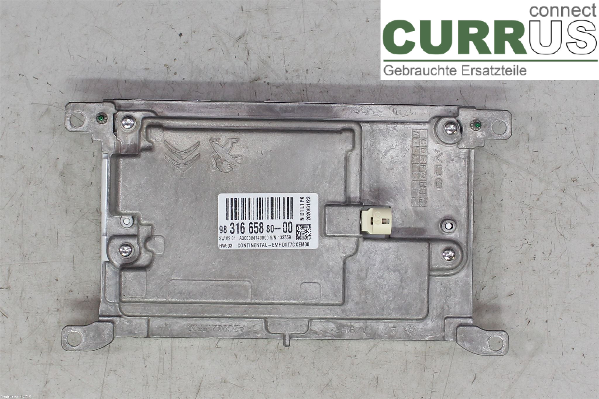 PEUGEOT EXPERT  17- Monitor 98 316 658 80 EHZ