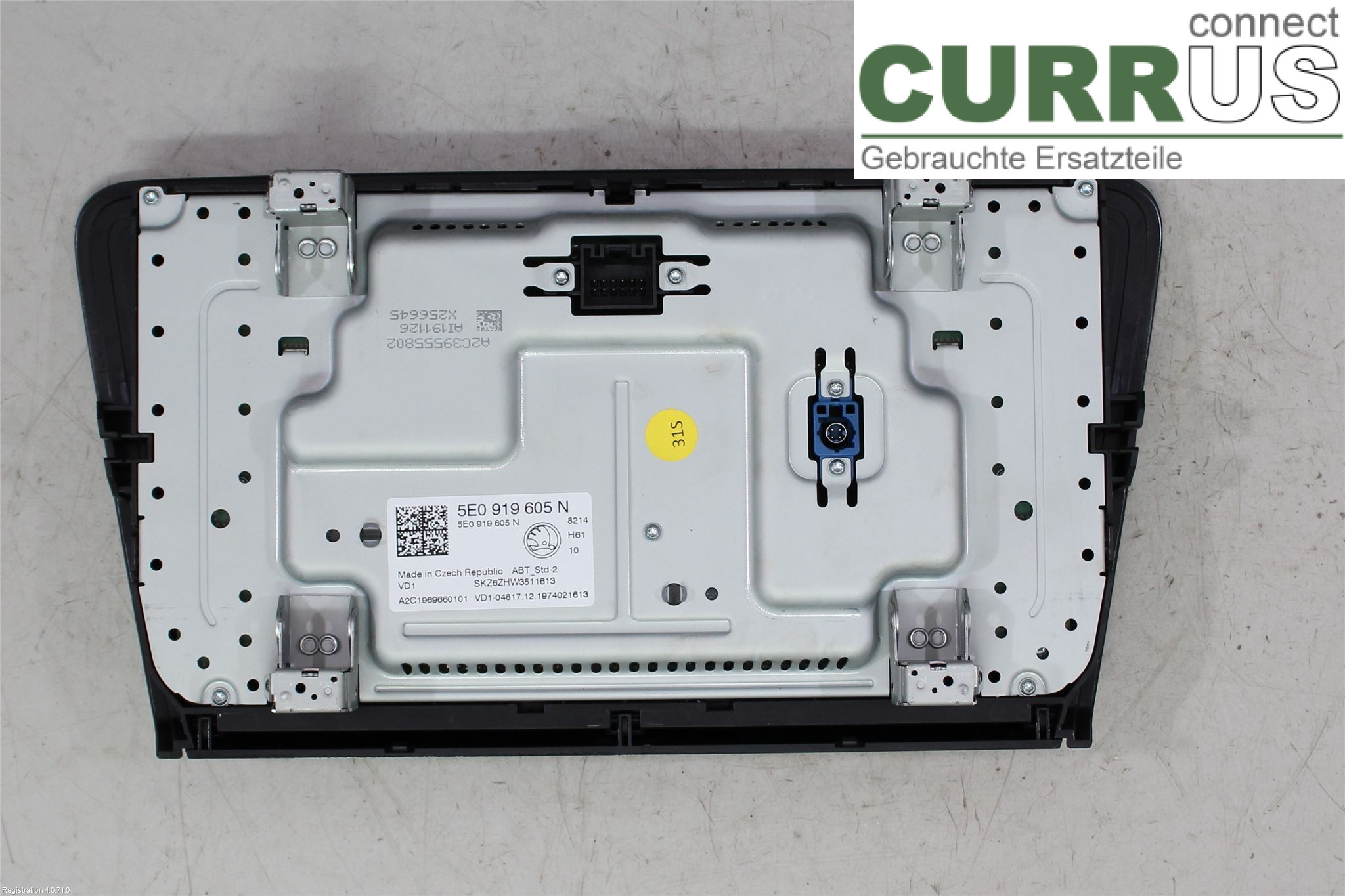 SKODA OCTAVIA  13-20 Radio CD / Multimedia panel 5E0919605N DKRF