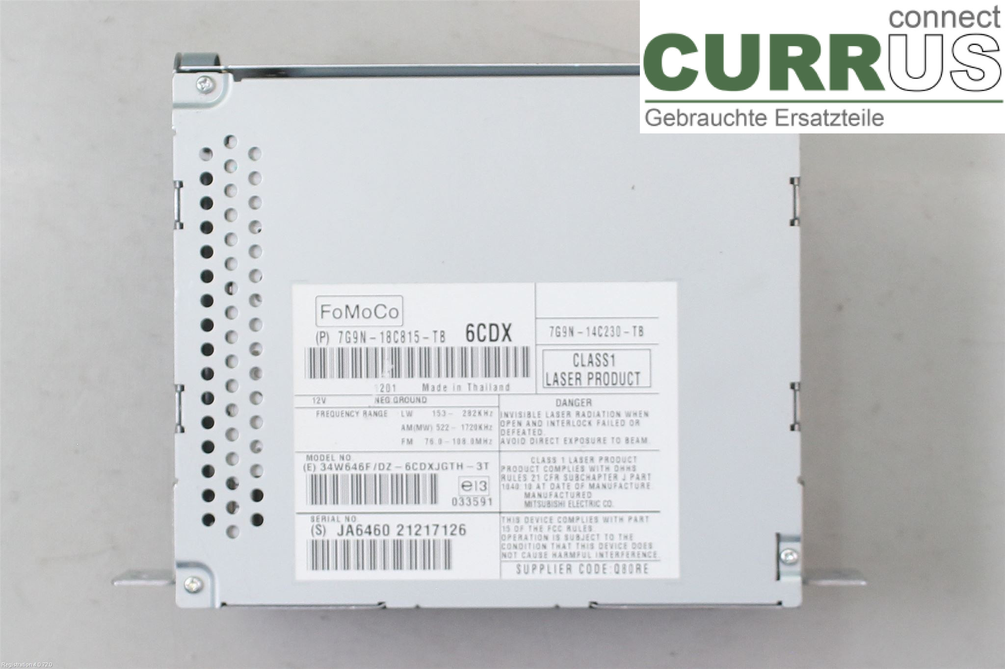 JAGUAR XK/XKR  06-14 Radio-CD-/Multimedia-Panel  508PN