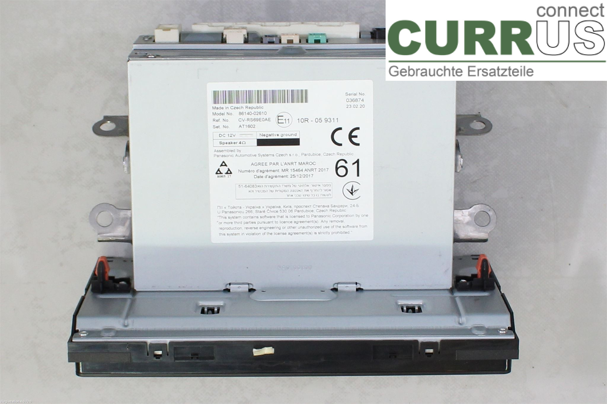TOYOTA COROLLA 19- Control display 86140-02610 2ZR-FXE