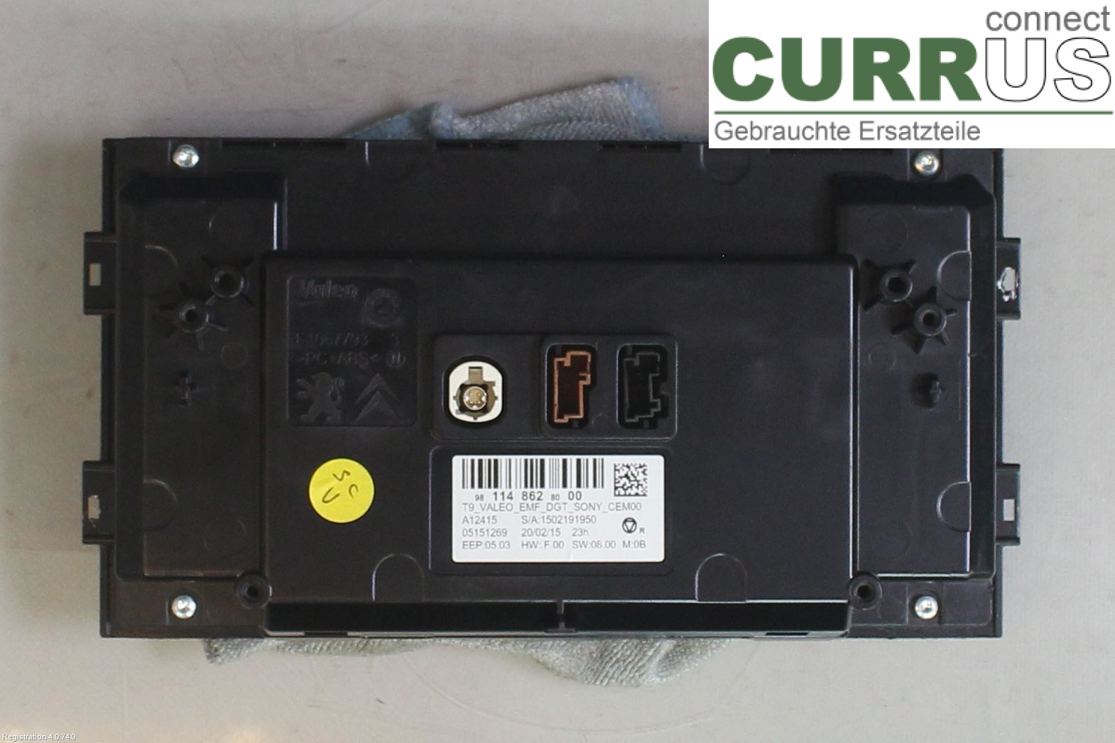 PEUGEOT 308  14-21 Monitor 98 114 862 80  HNY