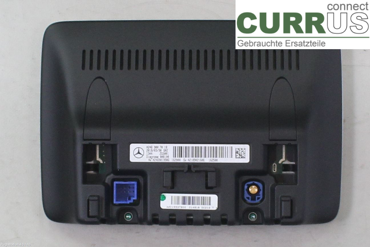 MB CLA-CLASS (C117/X117)  13-19 Monitor A2469007018 M270.910
