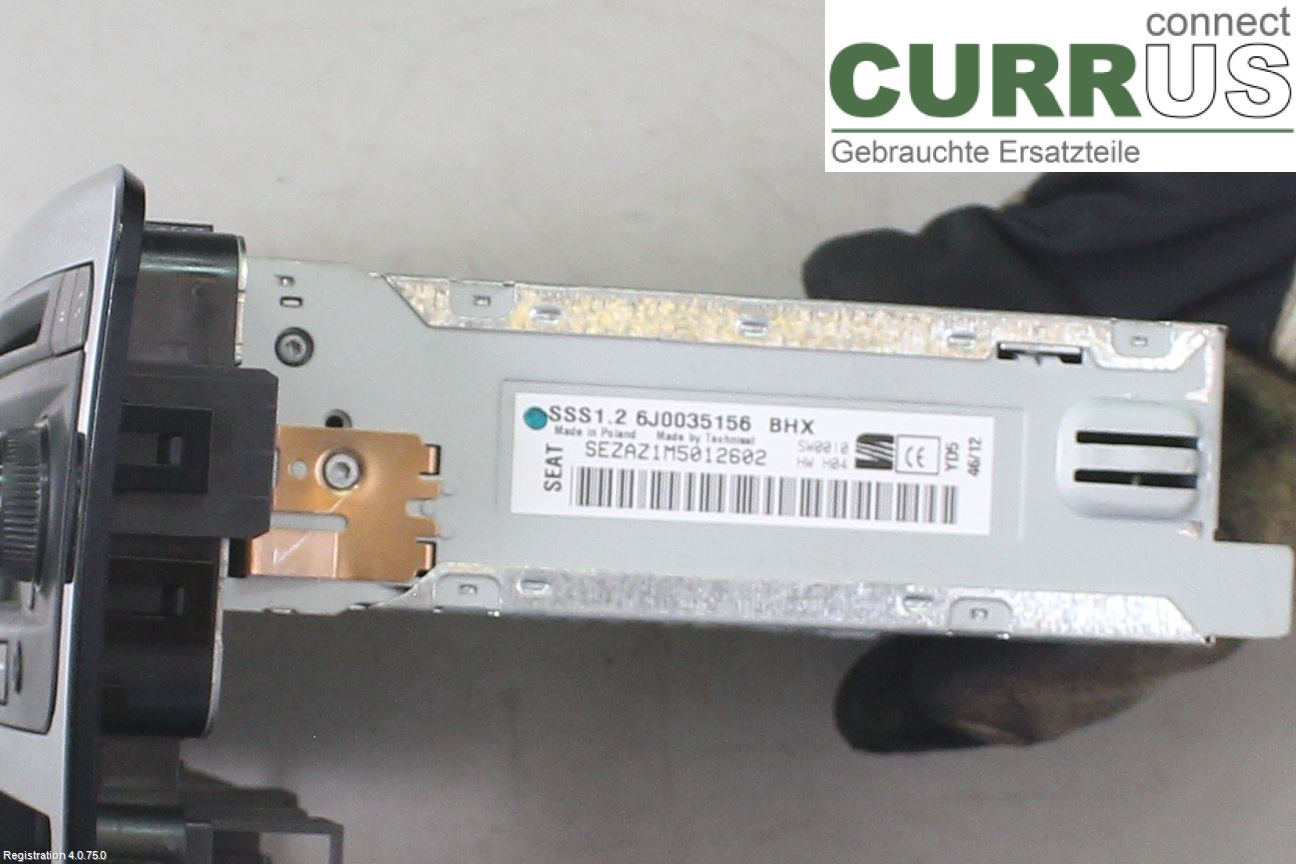 SEAT IBIZA IV   08-16 Radio CD / Multimedia panel 6J0 035 156  CTHE