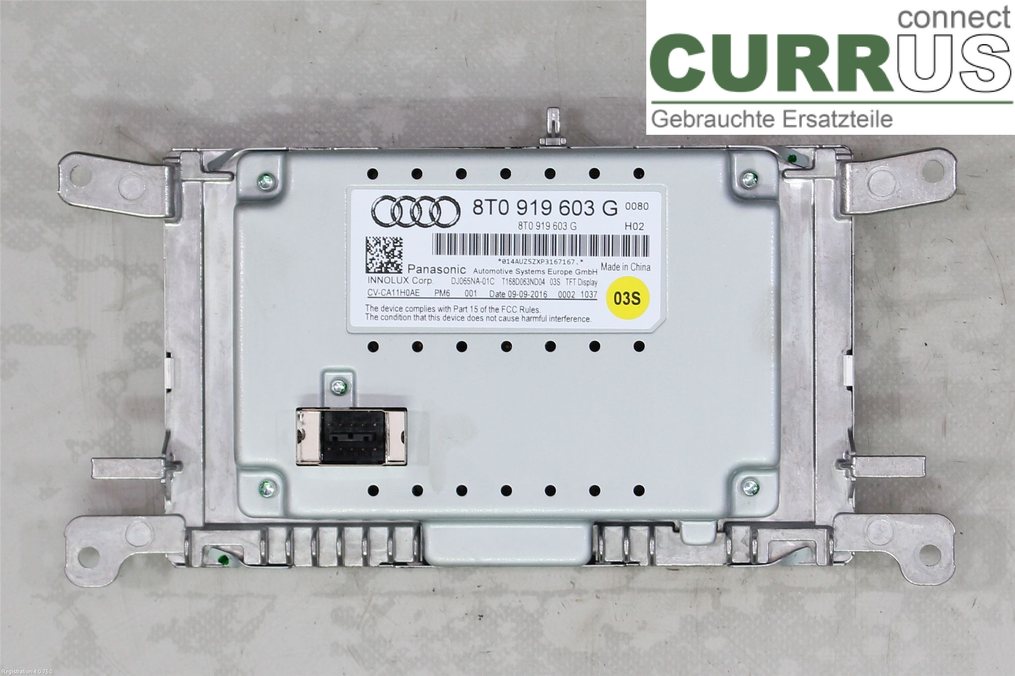 AUDI Q5 09-16 Overvågning 8T0057603G CNHA