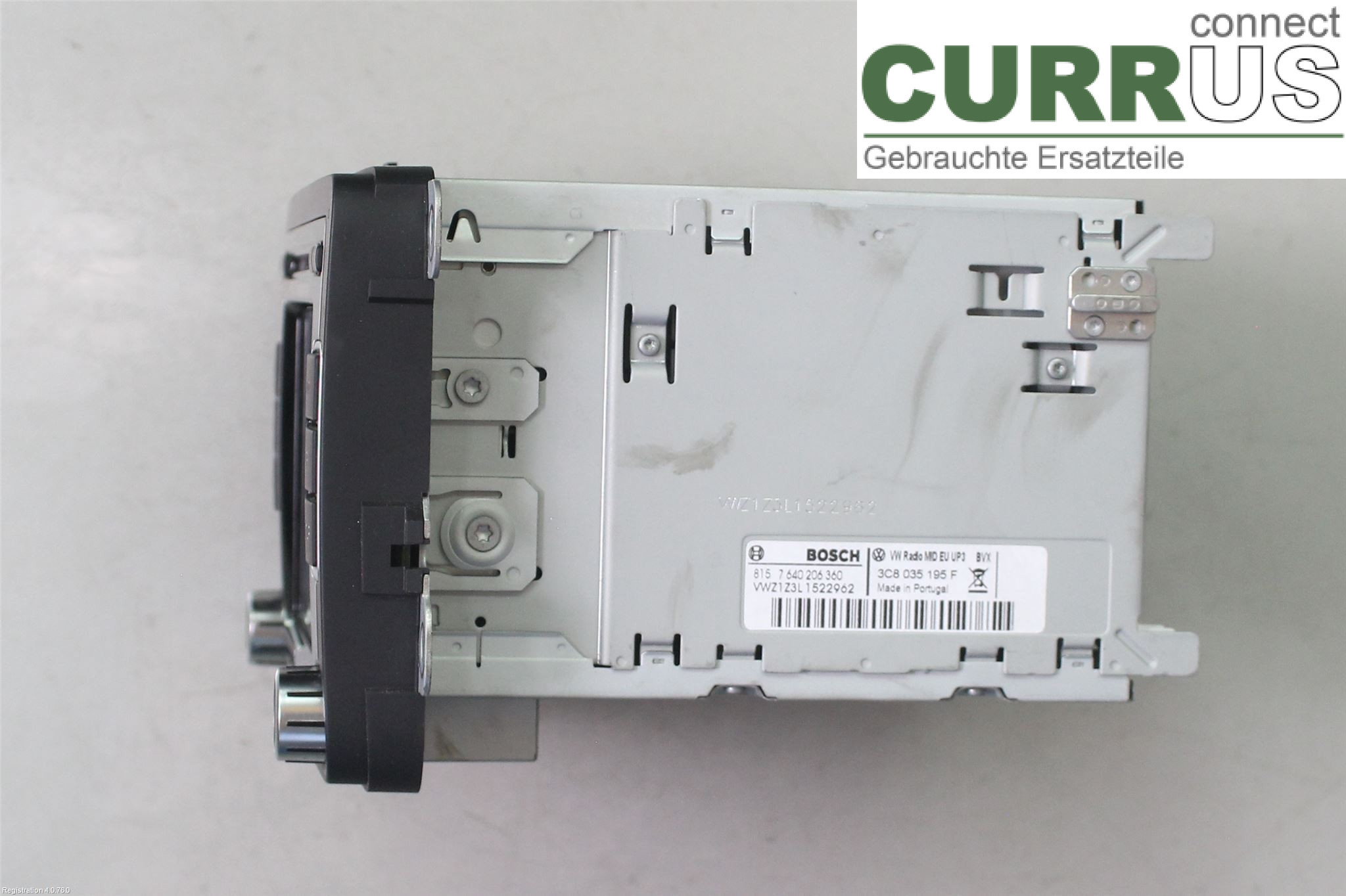 VW POLO       10-17 Radio CD / panneau multimédia 3C8 057 195 FX CAVE