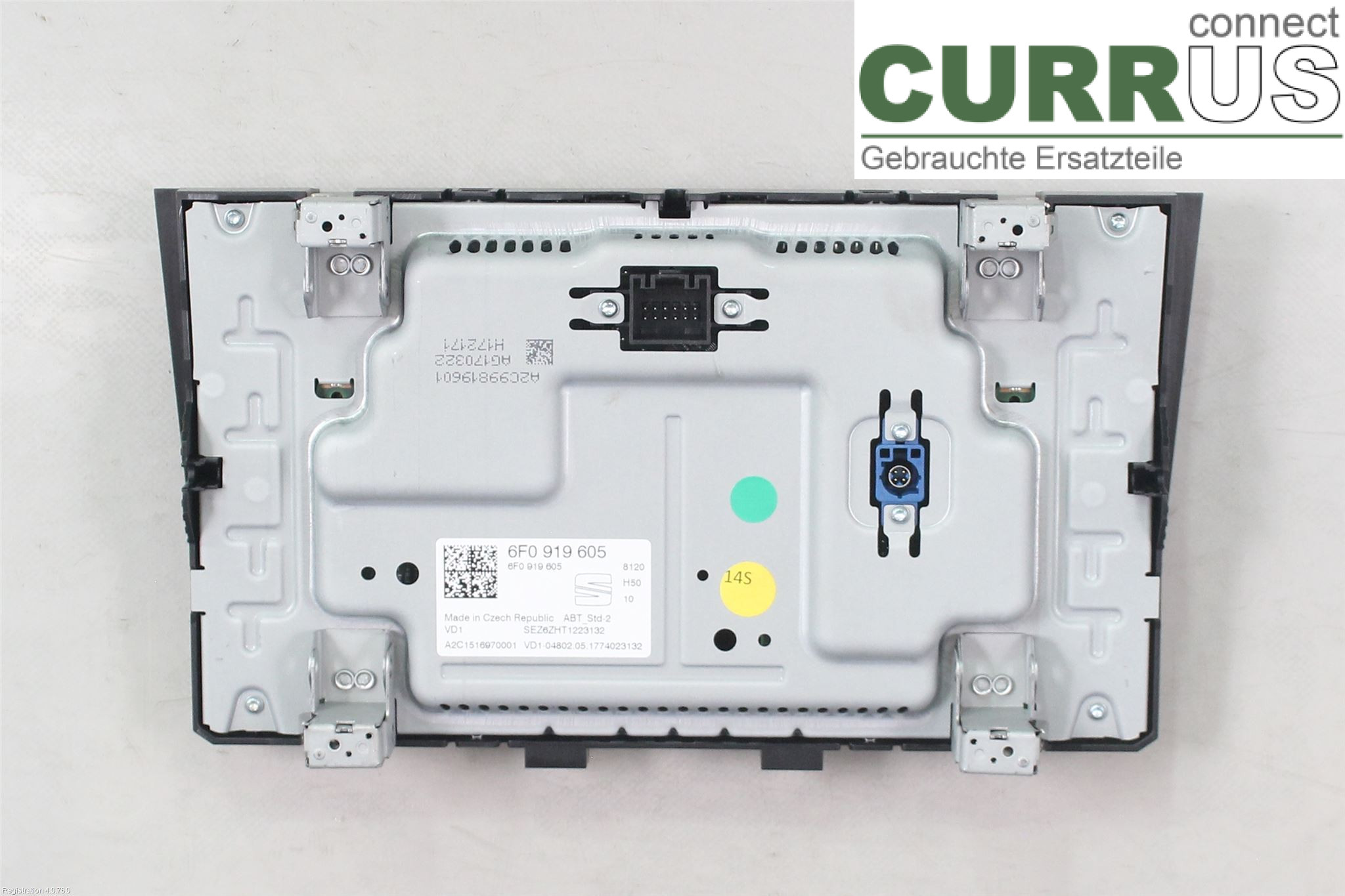 SEAT IBIZA V  17-20 Radio-CD-/Multimedia-Panel 6F0919605 CHZL