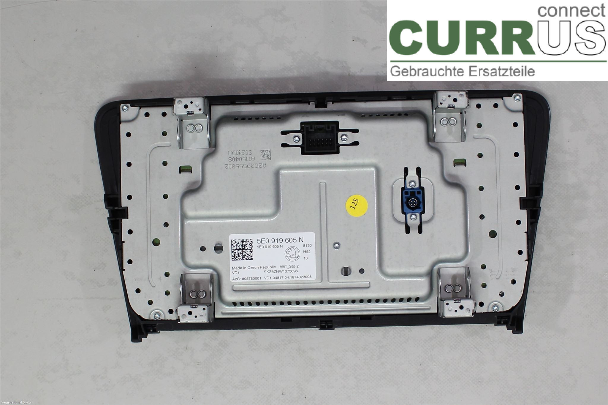 SKODA OCTAVIA  13-20 Radio CD / Multimedia panel 5E0 919 605 N  DKRF