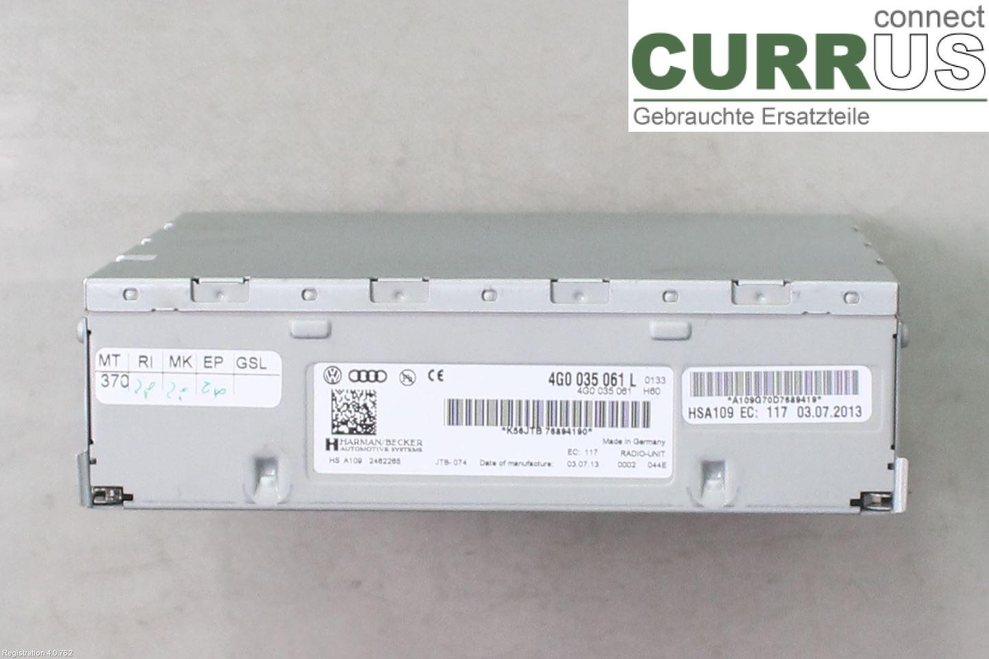 AUDI A6/S6 4G   11-18 Radio CD / Multimedia panel 4G0035061L CRDB