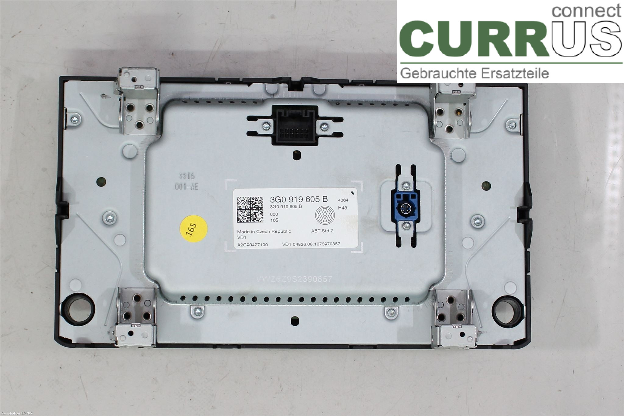 VW GOLF / E-GOLF VII 13-20 Radio CD / Multimedia panel 3G0919605B CJXC