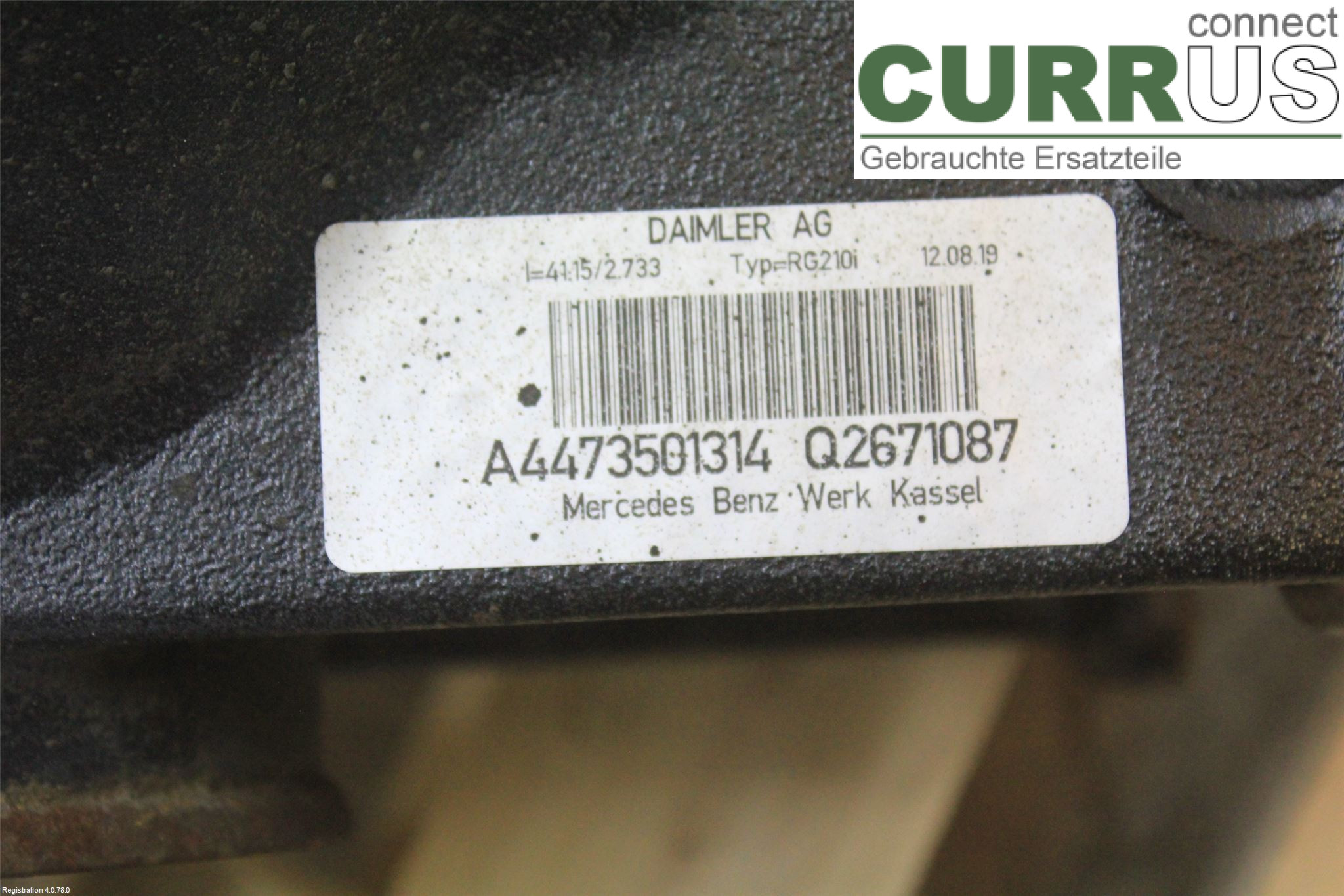 MB VITO/V-KLASS (W447)  14- Differential A 447 350 13 14  OM654.920