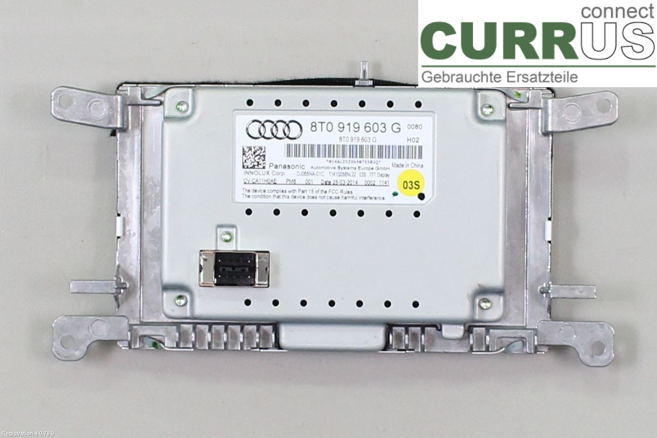AUDI ALLROAD    09-16 Monitor 8T0 057 603 G  CGLC