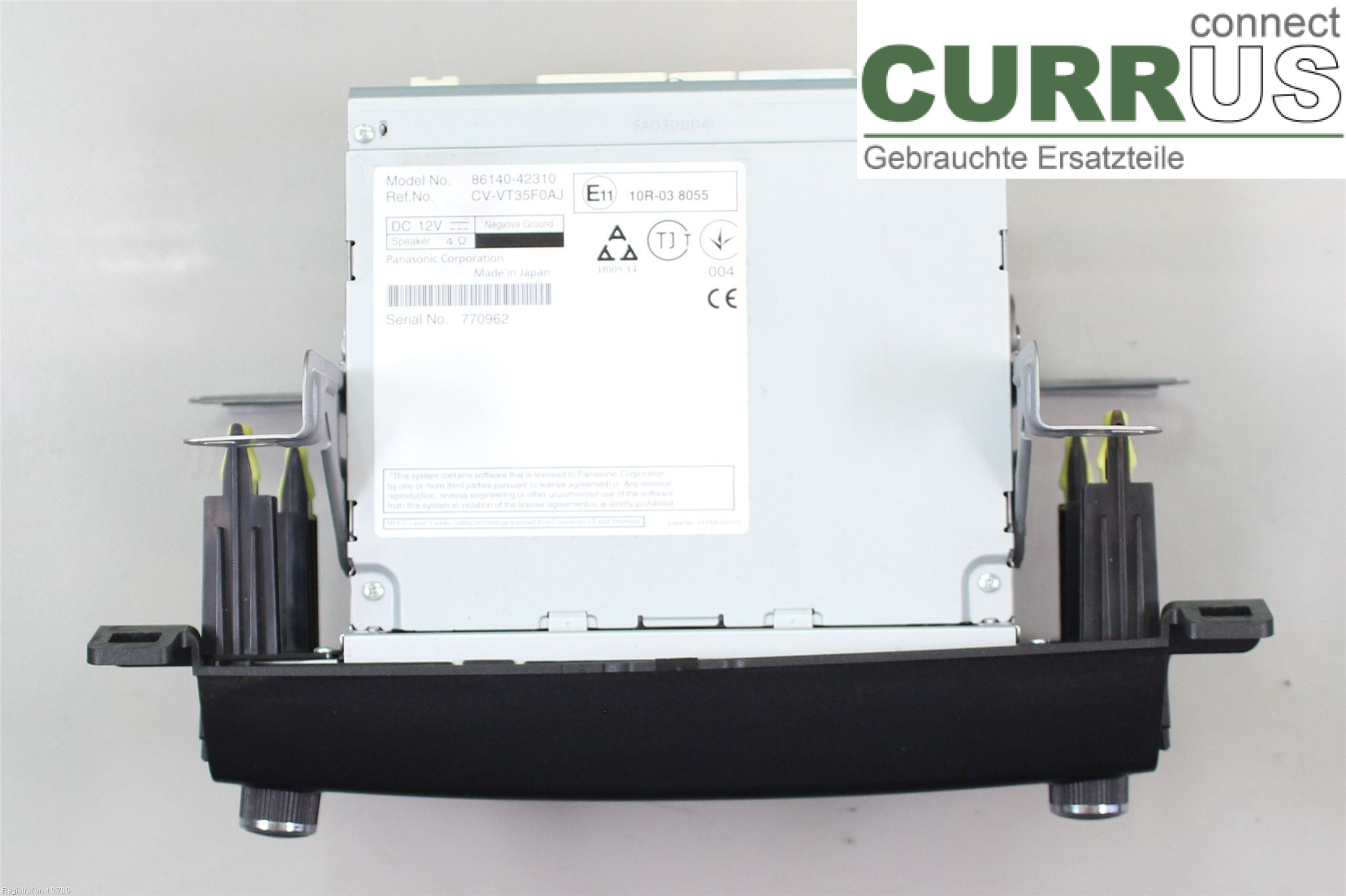 TOYOTA RAV4  13-18 Radio-CD-/Multimedia-Panel 86140-42310 2AR-FXE