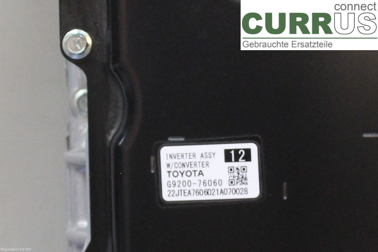 TOYOTA COROLLA 19- Converter / inverter - electric G9200-79045 M20A-FXS