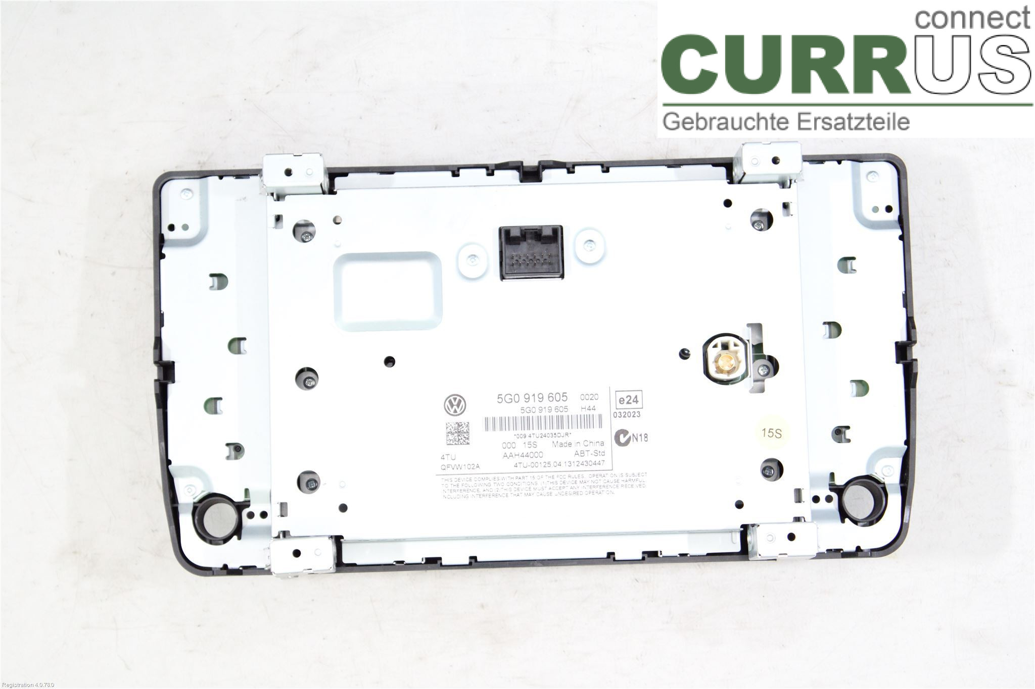 VW GOLF / E-GOLF VII   13-20 Radio-CD-/Multimedia-Panel 5G0919605 CJZA