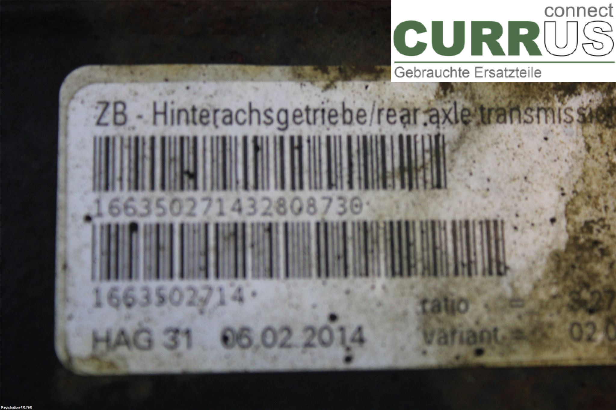 MB GL/GLS-KLASS (X166)  12-19 Differential A 166 350 27 14  OM642.826