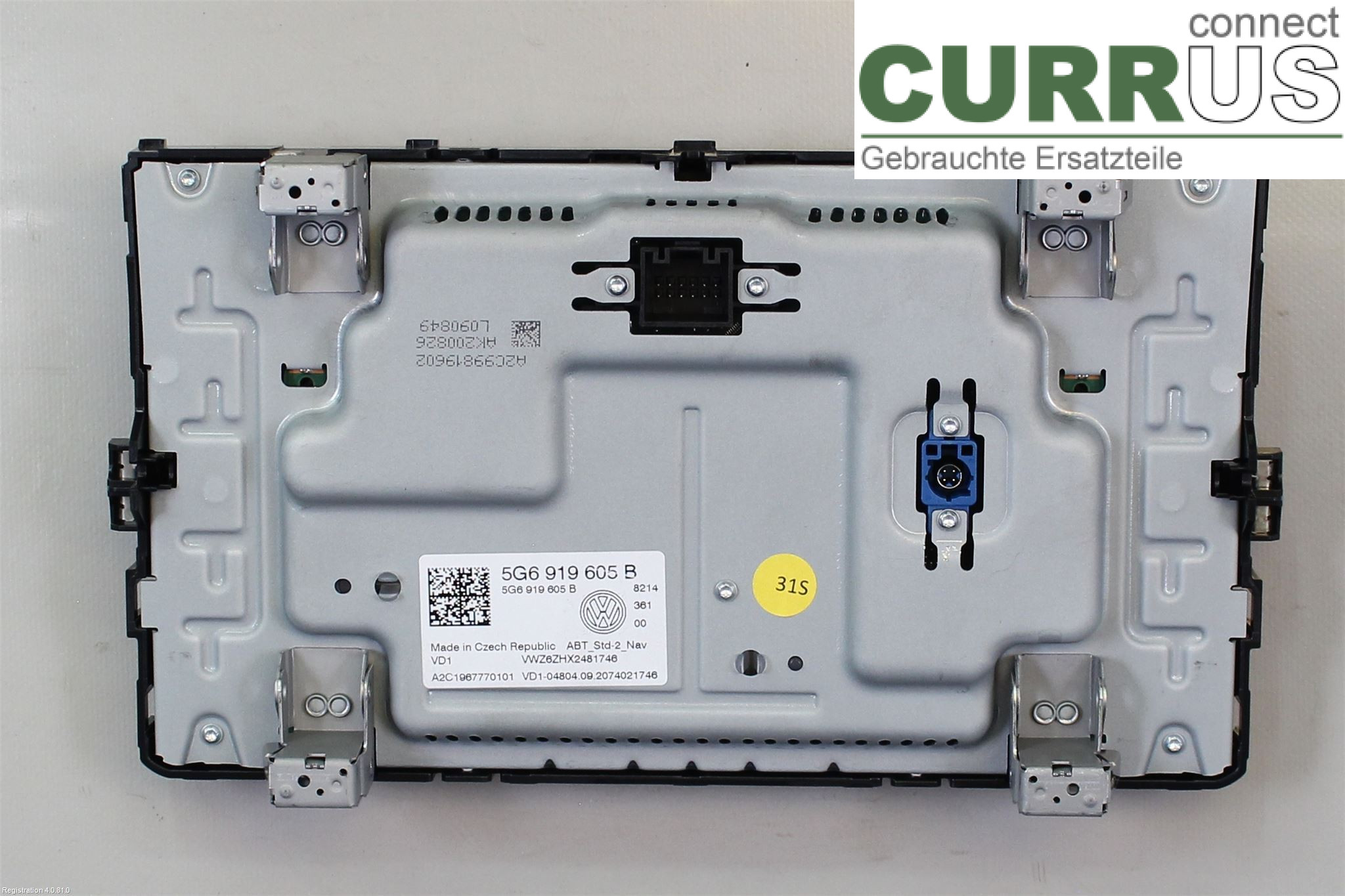 VW PASSAT  15-19 Radio CD /Multimediapanel 5NN 919 605 B  DGEB