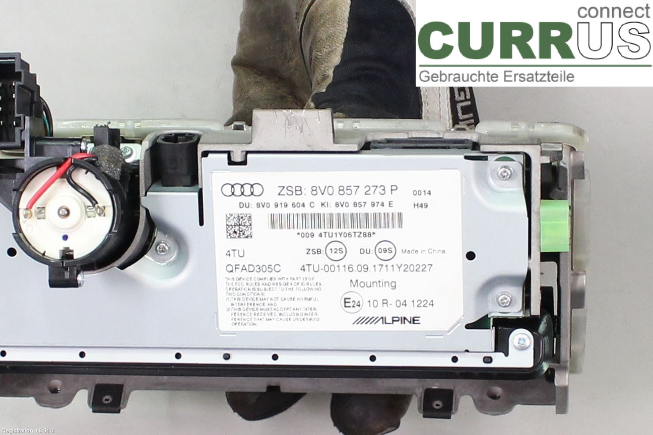 AUDI A3/S3 8V  13-20 Monitor 8V0919604C DADA
