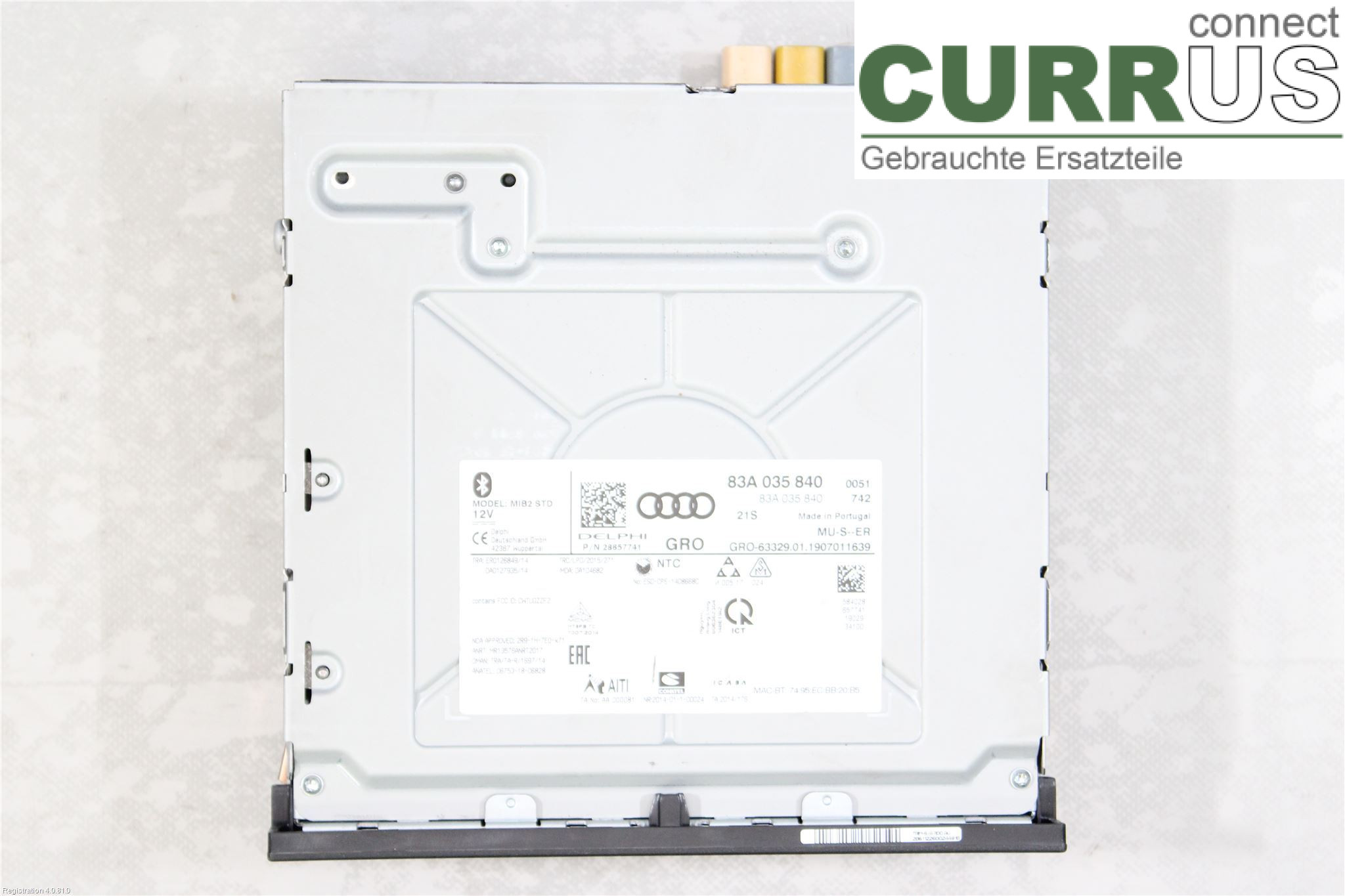 AUDI A1 19- Radio CD / Multimedia panel 83A 035 840 DKRF