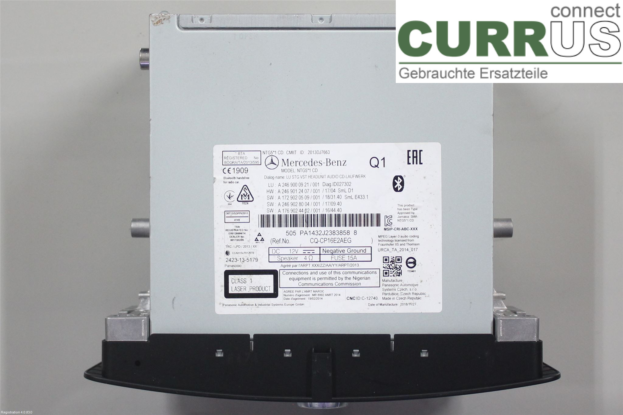 MB CLA-CLASS (C117/X117)  13-19 Radio CD / panel multimedialny A2469000921 M270.910