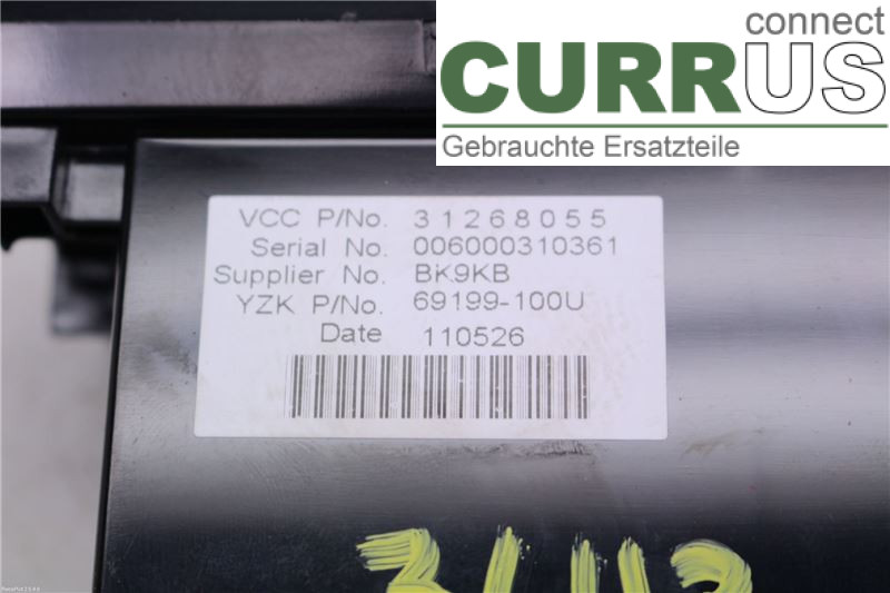 VOLVO V50      08-12 Affichage de contrôle 36001469 D3 2.0 D5204T5