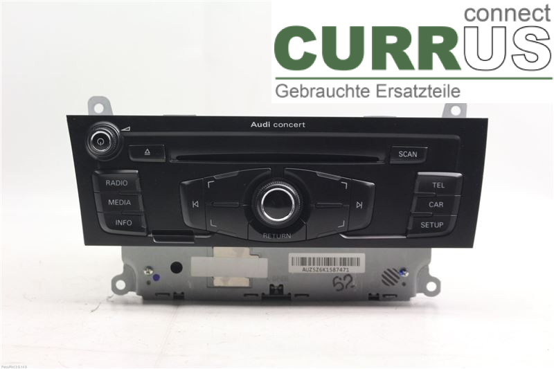AUDI A4/S4  08-11 Radio CD /Multimediapanel 8T1057186PX CAHA 2.0TDI