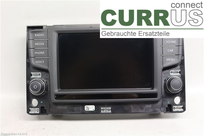 VW GOLF / E-GOLF VII 13-20 Radio CD / Multimedia panel 3G0919605B CRLB