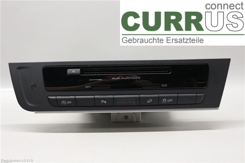 AUDI A6 ALLROAD 4G  12-18 Radio CD / Multimedia panel 4G1035182AX 3.0 TDI CZVA