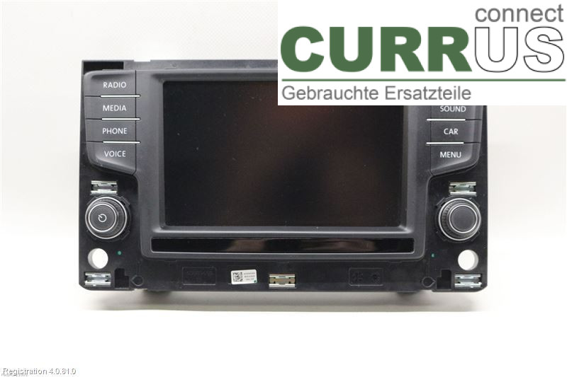 VW GOLF / E-GOLF VII   13-20 Radio-CD-/Multimedia-Panel 3G0919605B 2,0 TDi