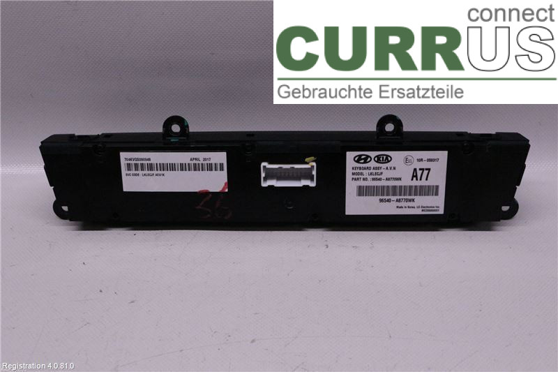 KIA OPTIMA  16-20 Radio CD /Multimediapanel 96540A8770WK G4NG H04J