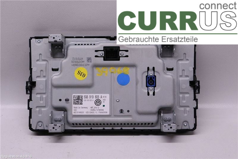 VW TIGUAN 16-24 Radio CD / Multimedia panel 5G6919605A 2.0D DFHA