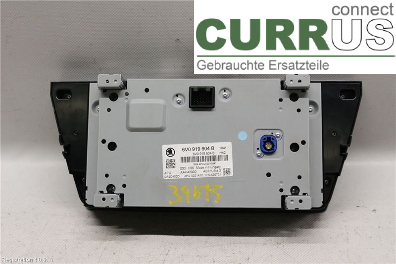 SKODA FABIA  15- Radio CD / Multimedia panel 6V0919604B CJZC
