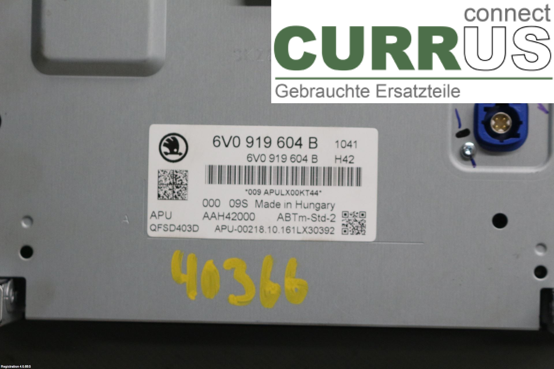 SKODA FABIA  15- Radio CD / Multimedia panel 6V0919604B CJZC