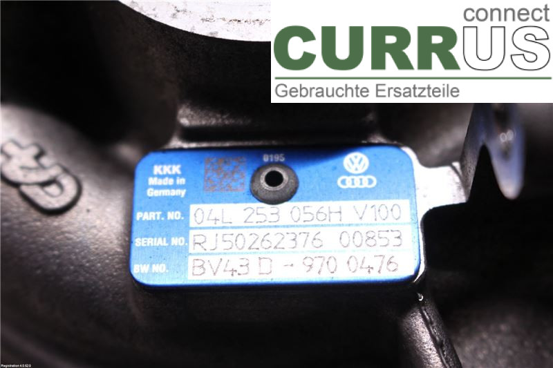 AUDI A4/S4  B9 16-19 Turbolader 04L253056LX DETA