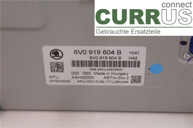 SKODA FABIA  15- Radio CD / Multimedia panel 6V0919604B CHZB