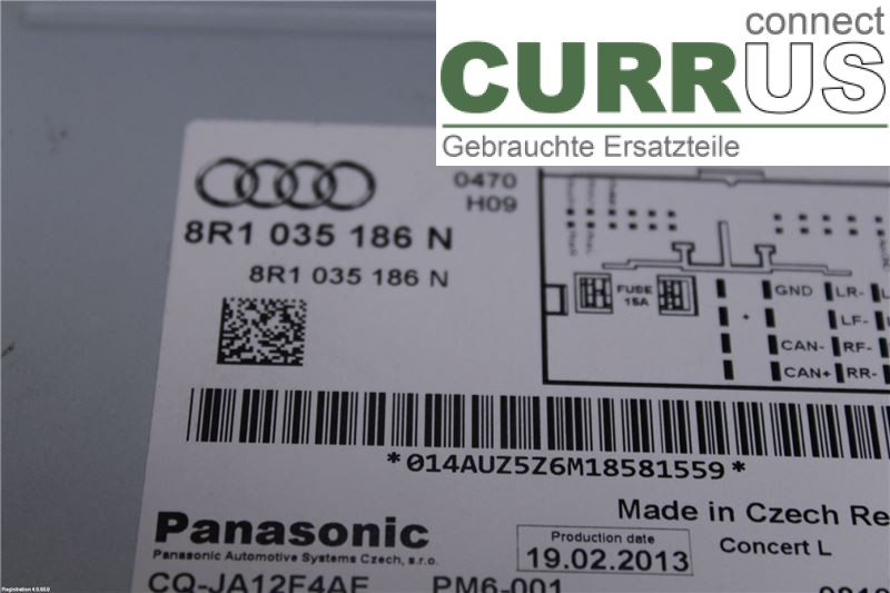 AUDI ALLROAD 09-16 Radio CD / Multimedia panel 8R1057186N CGLC