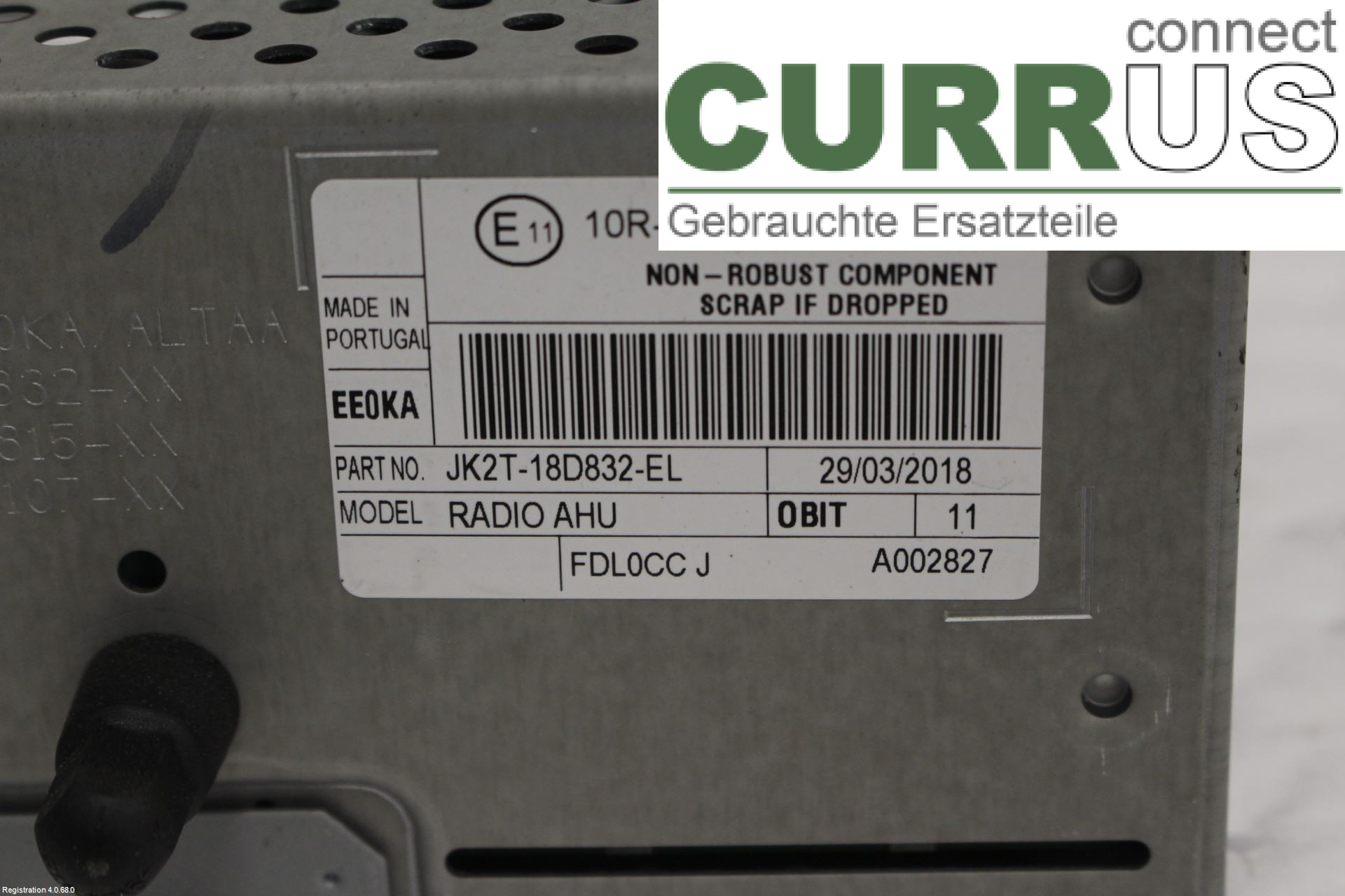 FORD TRANSIT SKÅP/BUSS 14- Radio-CD-/Multimedia-Panel 2477822 YMF6